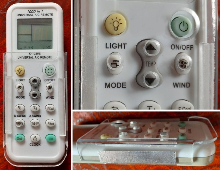 エアコン用リモコンのカバー